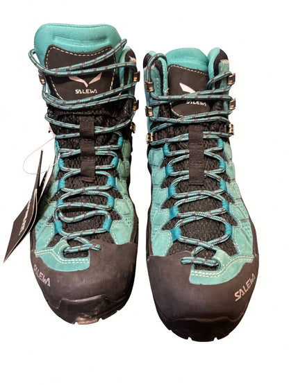 Salewa Boots 7.5 Bright Acqua, Black, Grey