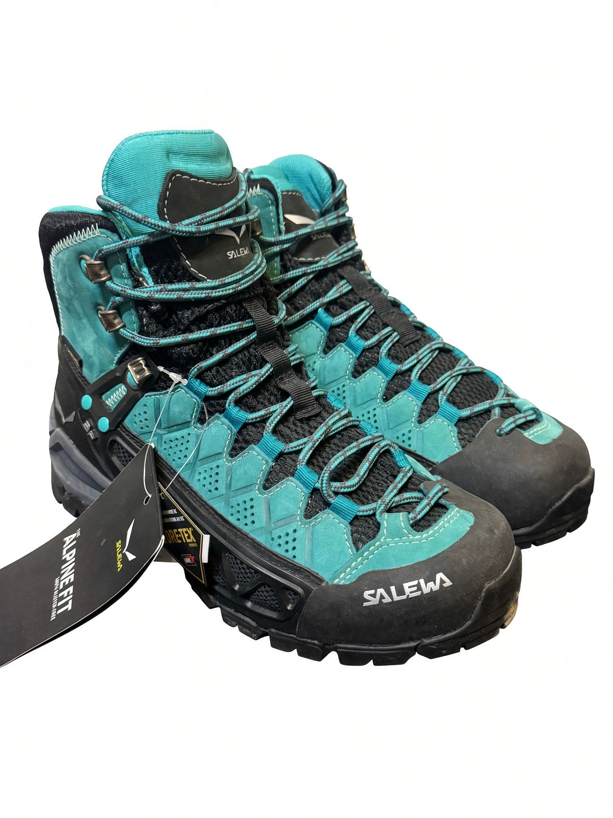 Salewa Boots 7.5 Bright Acqua, Black, Grey