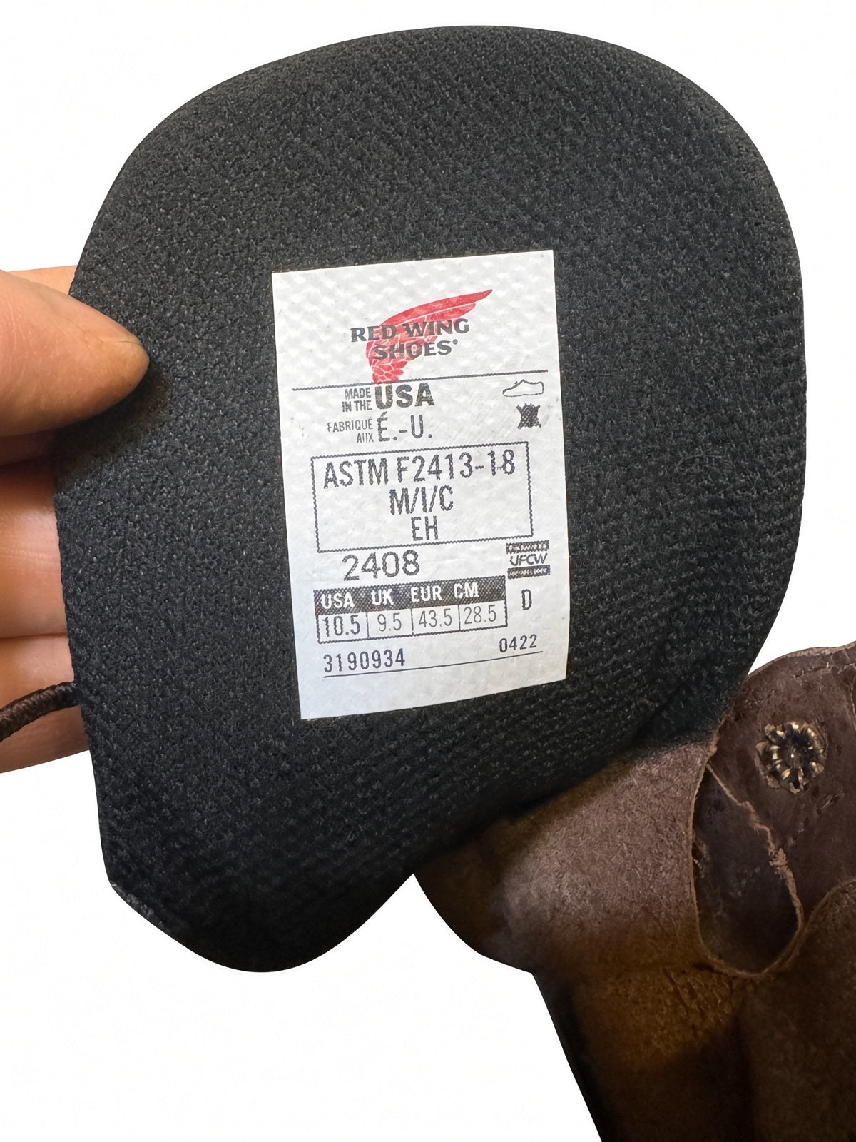 Red Wing Boots 10.5 Brown
