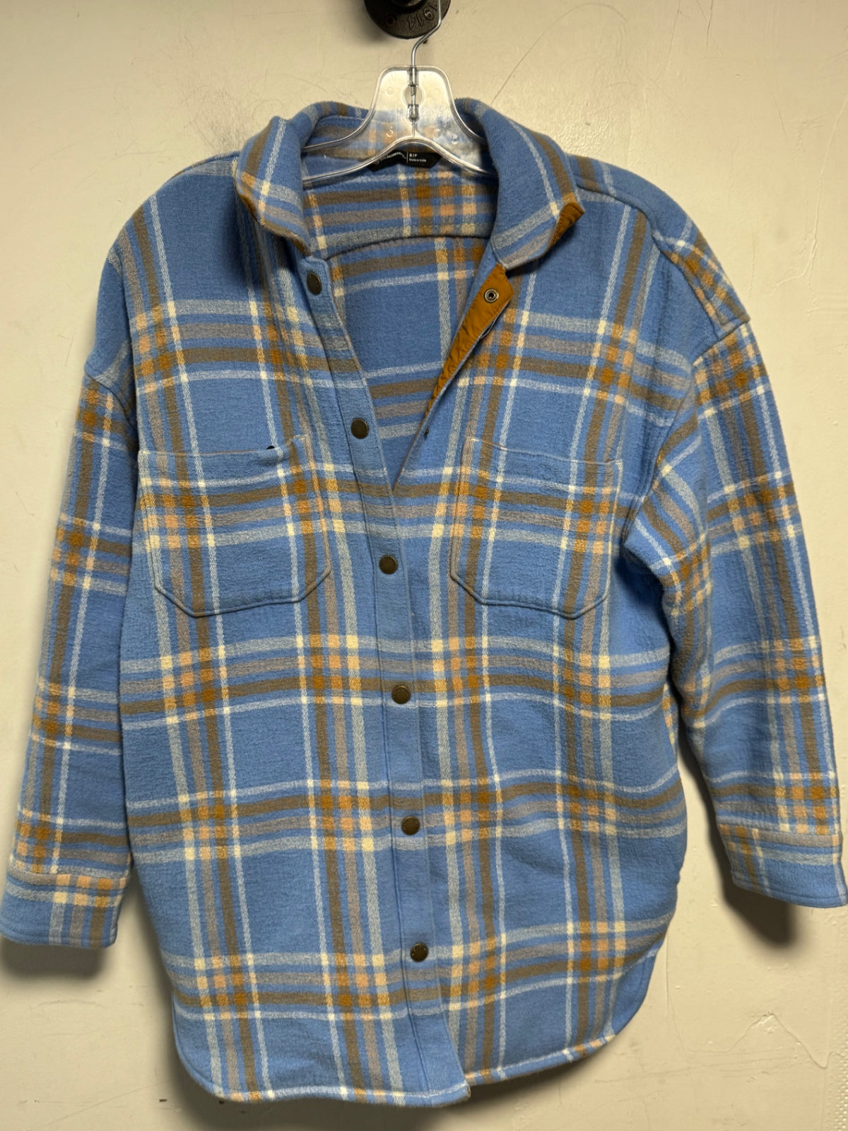 Unknown Shirt S Blue, Tan, White
